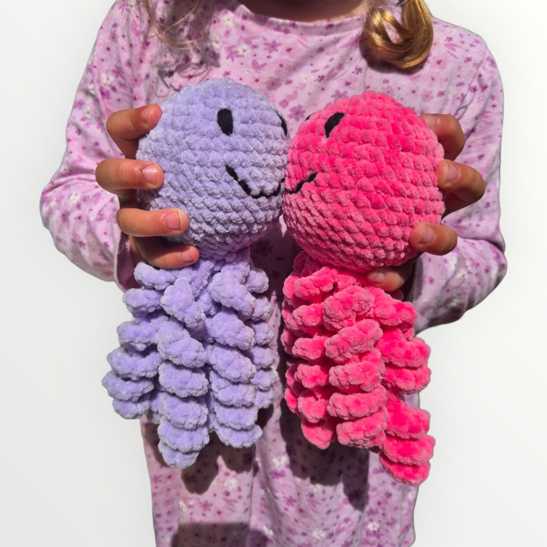 Octopus snuggler toy