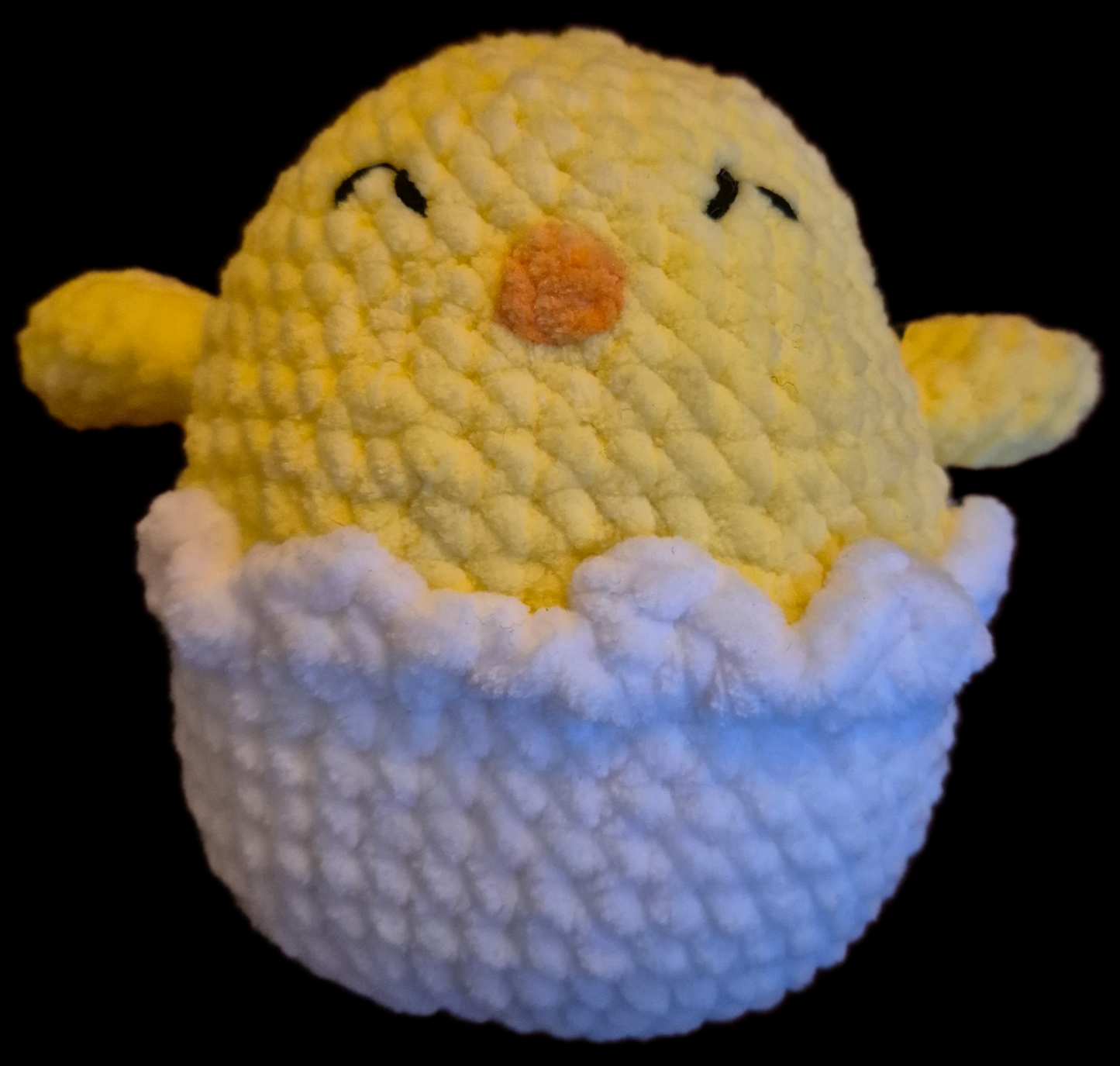 Crocheted easter chick soft toy