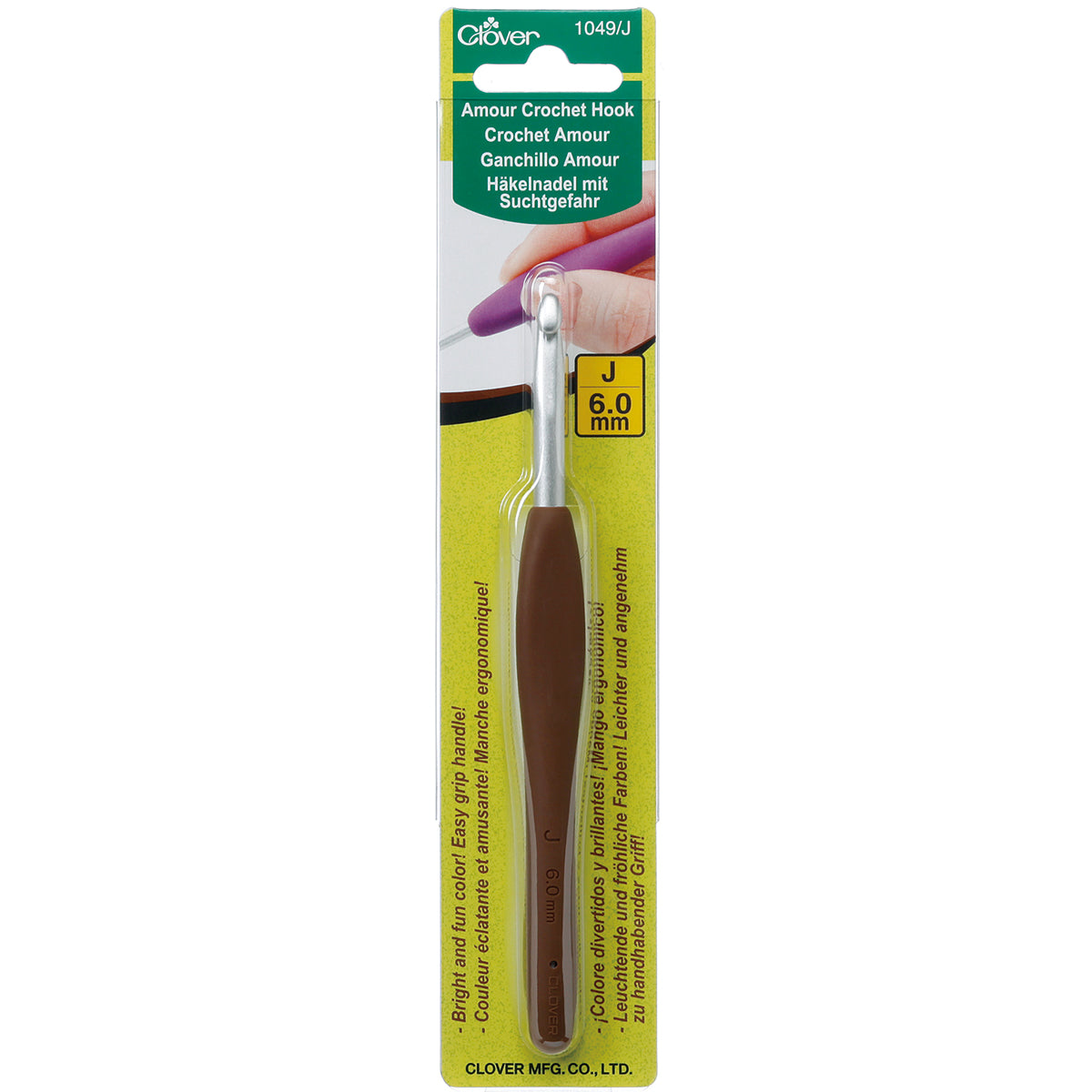 Clover amour crochet hook size J 6mm