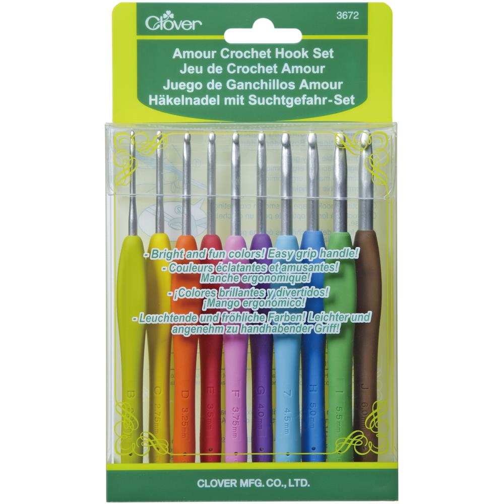 Clover Amour crochet hook set 2mm - 6mm