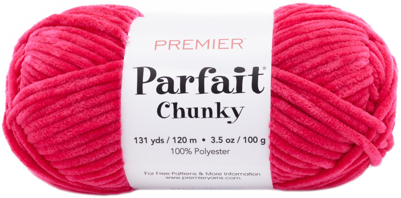 Premier Parfait chunky yarn bright pink